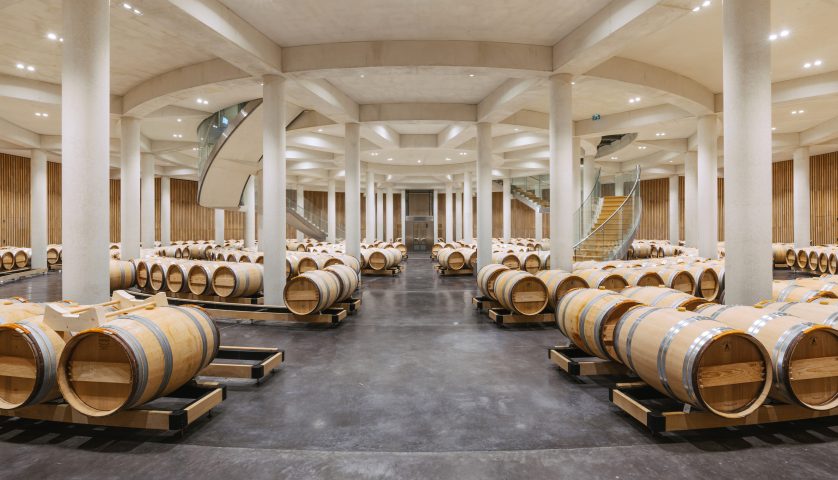 Chai à barrique Château Haut-Bailly